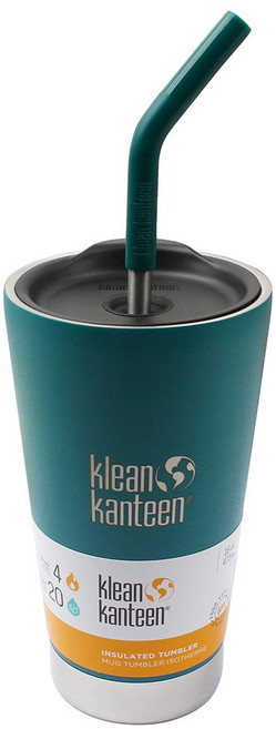 클린켄틴 텀블러 insulated 16oz(블랙/straw), 1개