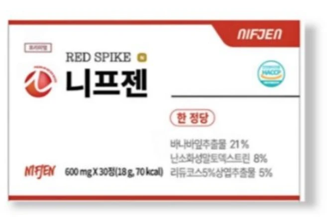 니프젠 스파이크 프리미엄 600mg, 30정, 1개 - 쿠팡