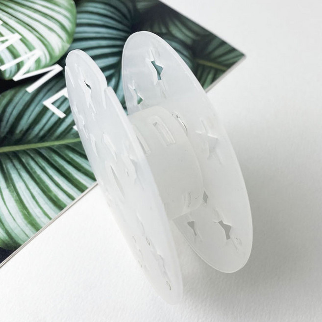 헤세드 조립식) 별문양 투명 플라스틱 공 보빈, 10x2.4cm, 1개