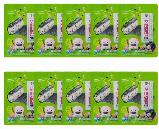 풀무원 꼬마김밥 키트 세트 39.7g 2개, 10개