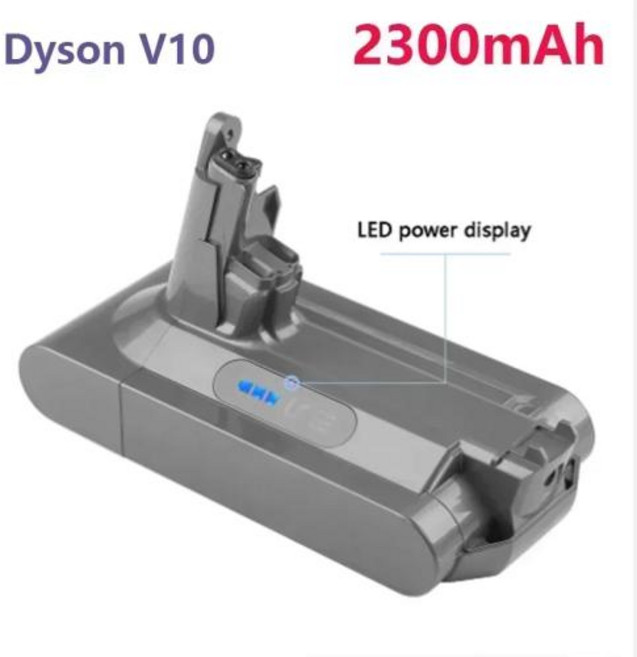 V10 앱솔루트 교체 가능 플러피 사이클론 진공 청소기 배터리 V10 SV12 충전식 배터리 25.2V28000mAh 신제품, [01] V10 2300mAh, 1개, 01 V10 2300mAh