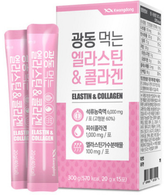 엘라스틴앤콜라겐광동15포, 300g, 1개