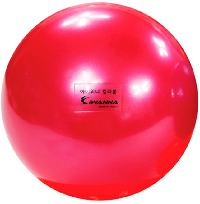 아이워너 리듬체조볼 컬러볼 펄 18.5cm 레드