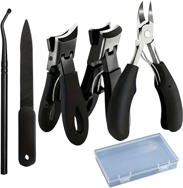 브라이프 올인원 전문가용 두꺼운 발톱깎이 세트, 1세트, 5종