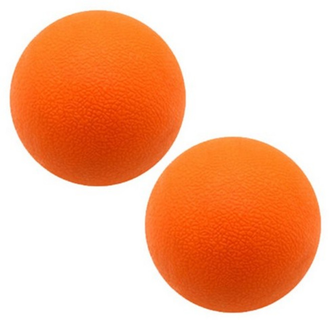 이츠라이프 A타입 베이직 라크로스 마사지볼, 오렌지, 2개