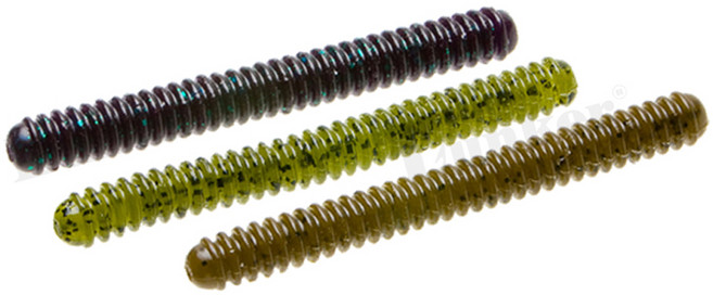 줌 더블링거 4인치 배스 웜, 1개