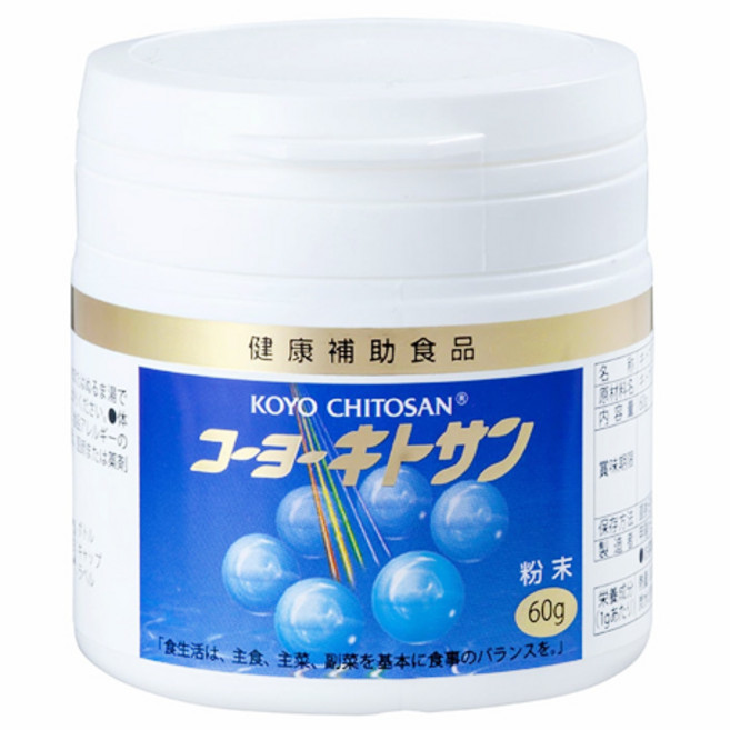 키토산 키틴 분말 파우더 60g 1개 일본 코요