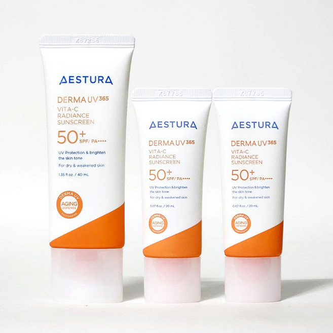 에스트라 더마UV365 비타C 광채수분 선크림 40ml+20ml*2개, 1개