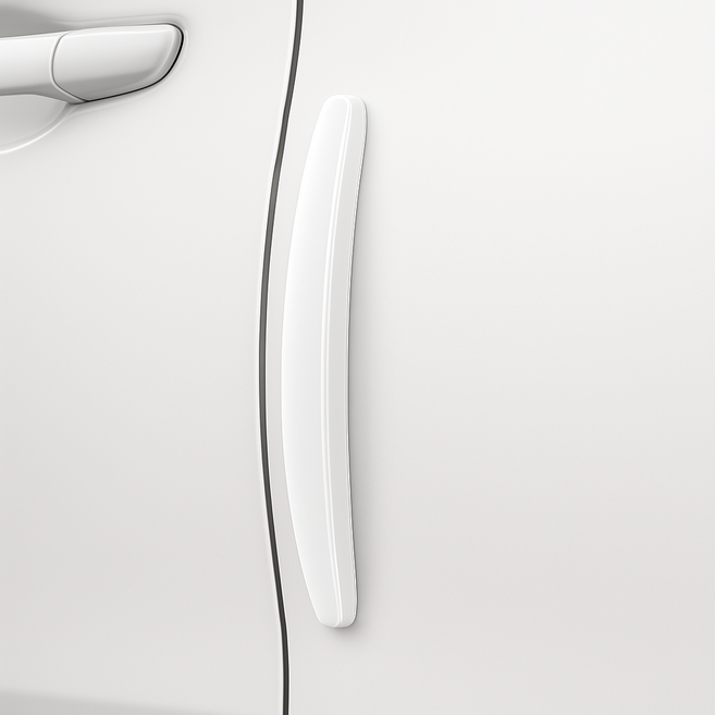 지오베르 흔적없는 자동차 실리콘 차량 문콕방지 차문콕 도어가드, 6개, 화이트