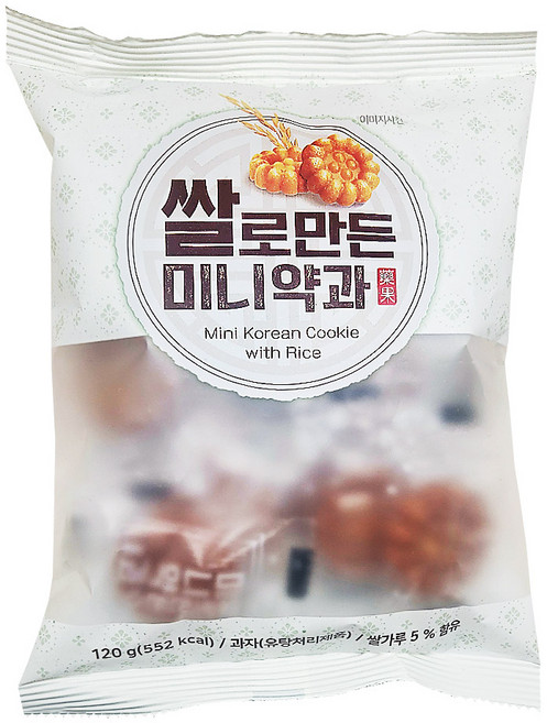동화 쌀로만든 미니약과, 120g, 5개