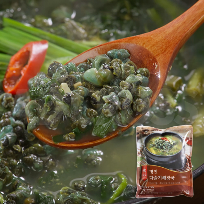 [인포벨]애드크로스 홈쇼핑 김봉찬 명인 올갱이 간편 다슬기해장국 부추 간편식 시원하고 진한 아욱국 찌개, 4kg, 1세트