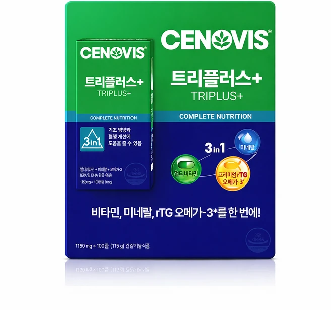 세노비스 트리플러스, 100정, 1개 - 쿠팡