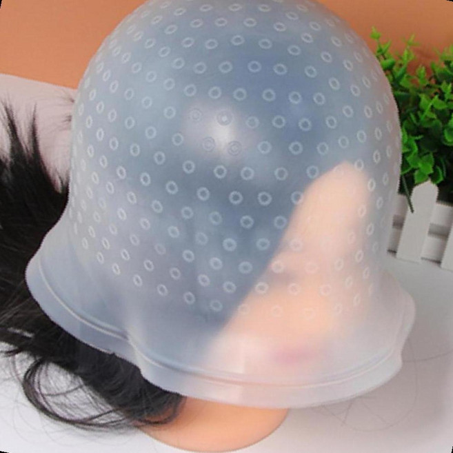 옴브레 염색 실리콘캡 탈색 그라데이션 헤어 미용 도구