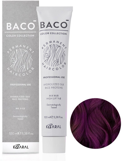 카랄 바코염색약 컬러 컬렉션 고밀도 색소함량이높은 헤어염색약 조정색, 울트라바이올렛_V1, 1개