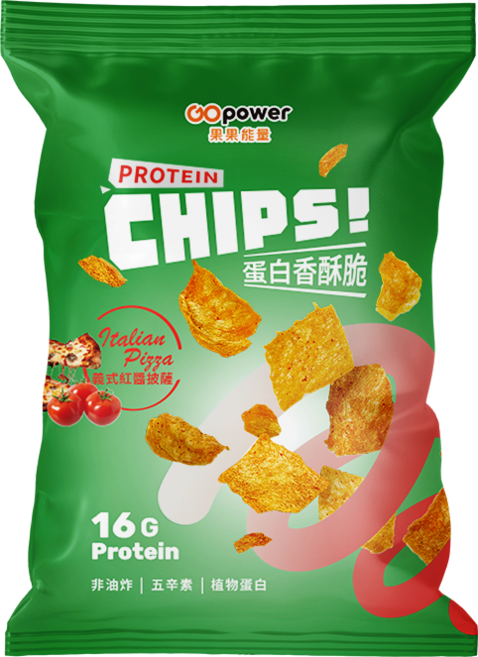 GOpower果果能量 蛋白香酥脆【義式紅醬披薩】高蛋白 健身補給, 1包, 33g