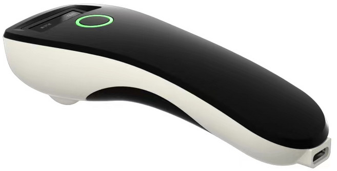 바코드 리더 무선 휴대용 블루투스 바코드 스캐너 1D QR 리더 미니호환 포켓 NETUM C750 HBA300R, 03 HBAW6 BEIGE 2D, 1) White, 1개