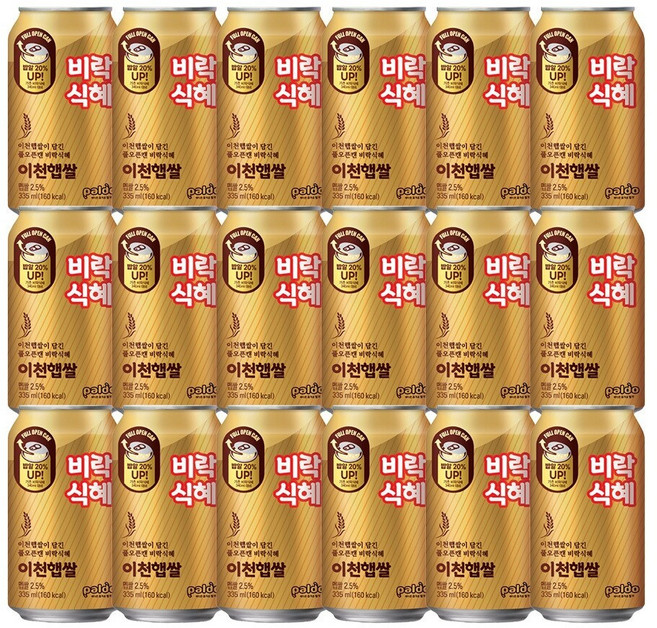 2025년도 이천햅쌀 식혜 335ml x 18개