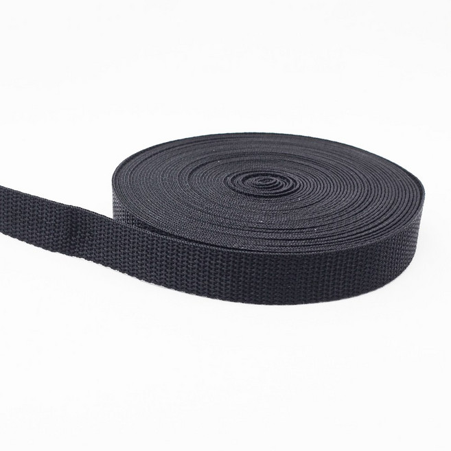 웨이빙끈 이중직 20mm 9M(10마), 1개, 검정