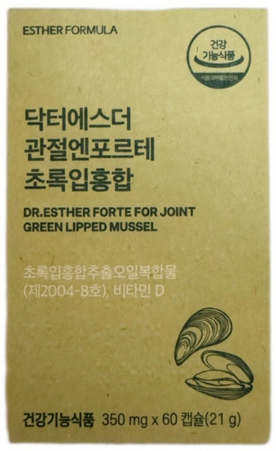 닥터에스더 관절엔포르테 초록입홍합 350mg, 1개, 60정
