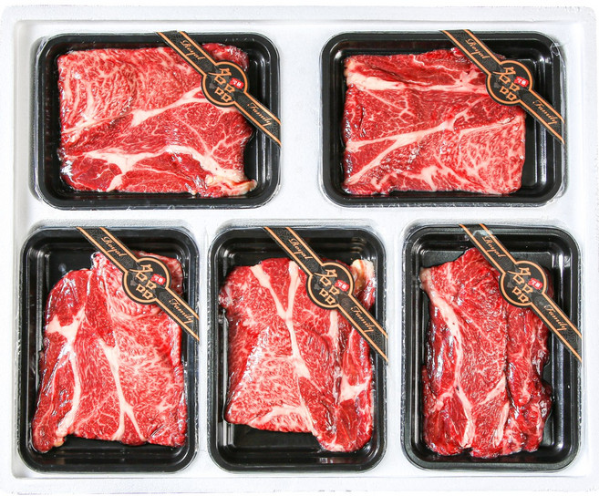 투뿔 1++ 1kg 한우세트 생산자 직배송 미경산 암소한우 구이용 꽃등심 선택구성 각 200g 경남김해주촌, 3개