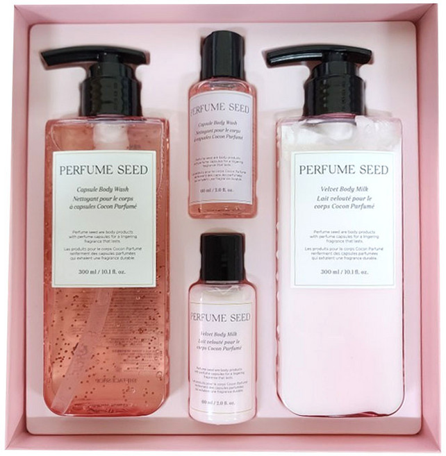 더페이스샵 퍼퓸씨드 벨벳 스페셜 바디 세트, 1세트