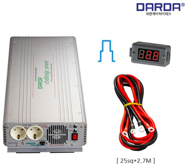 DARDA 다르다 SI-2700AK 12V차량용인버터 4KW 자동차 캠핑 야외 차박, 1개