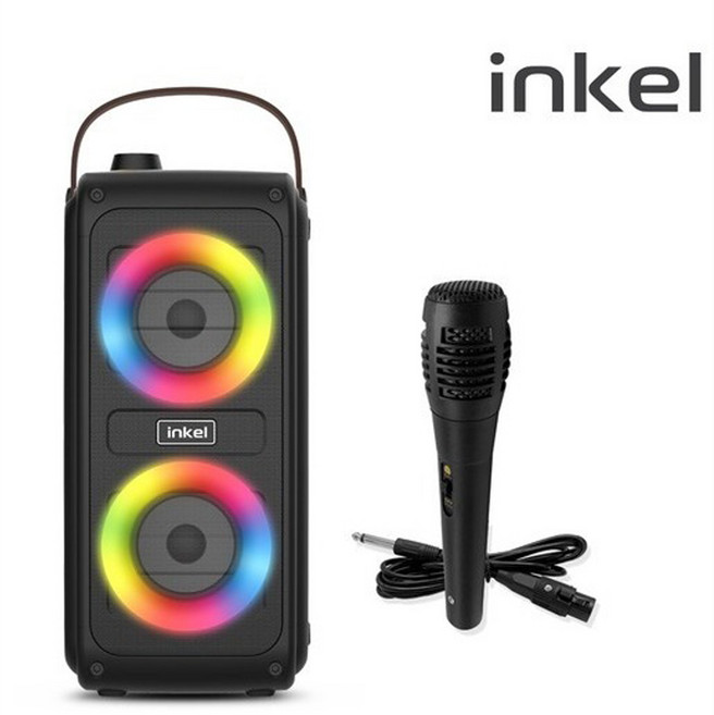 인켈 휴대용 블루투스 스피커 IK-WDWS-02 라디오 USB TF카드 플레이어 유선마이크기능, 인켈 블루투스 스피커 IK-WDWS-02