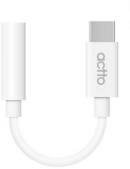 엑토 C타입 이어폰 변환 젠더 3.5mm AUXA-02, 55mm, WH 화이트, 3개