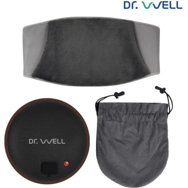 [닥터웰] 웰스톤 돌찜질기 블랙 (전용 복대 증정) DR-175, 선택:돌찜질기 DR-175 (본체+복대)