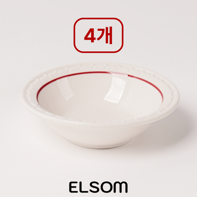 [쿠팡 정품 판매] 엘솜 시라쿠스 쉐난고 카디날 쿠프 15cm, 1세트, 찬기 4개