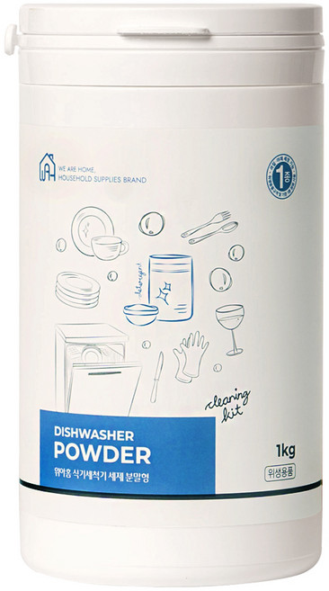 위아홈 식기세척기 세제 1000g 1개 분말형 1kg