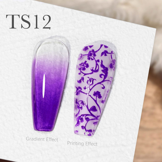 CANNI 스탬핑 젤 크리미 페인팅 젤 5ml 이지 트랜스퍼 스탬퍼 고발색 바니쉬 네일 드로잉 빠른 프렌치 네일 디자인, TS12 stamping gel