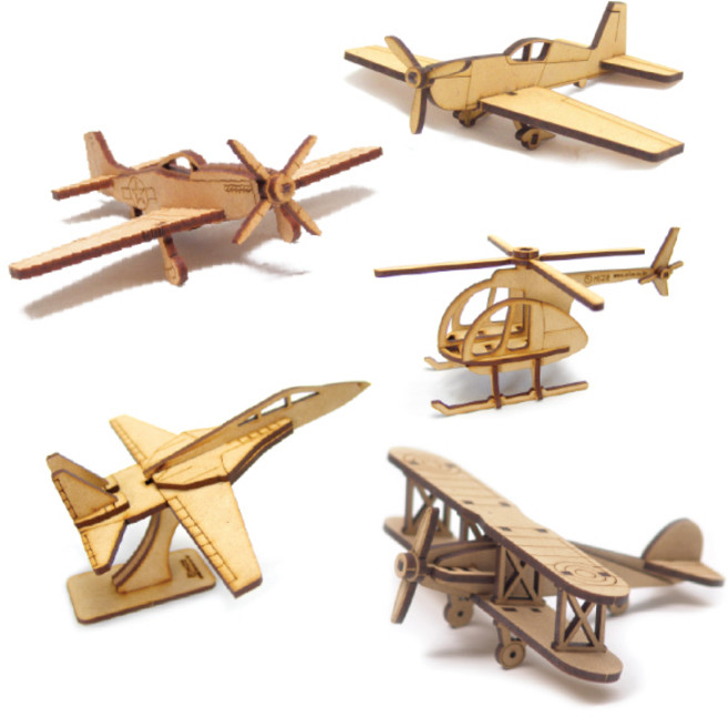 마이즈/나무 조립 모형 공예/비행기 14종류 중, 폭격기 / VE-13, 1개