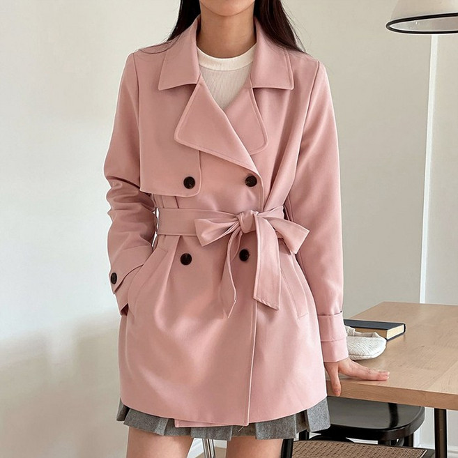 포멀 플랩 하프 트렌치코트_O2601CT001A