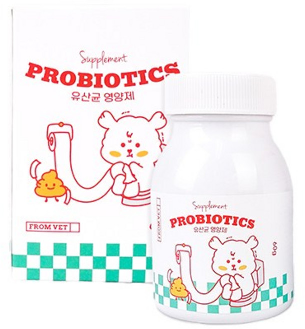 프롬벳 반려동물 프로바이오틱스 영양제, 장건강/유산균, 60g, 1개