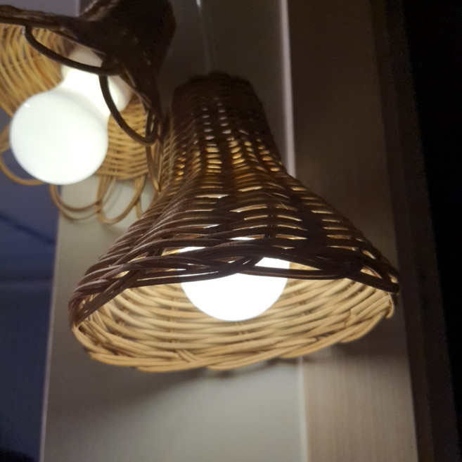 이소품 당기는전구 전등갓 접시 04971A, 레이스(전등미포함)