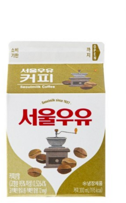 서울우유 커피우유 냉장우유, 300ml