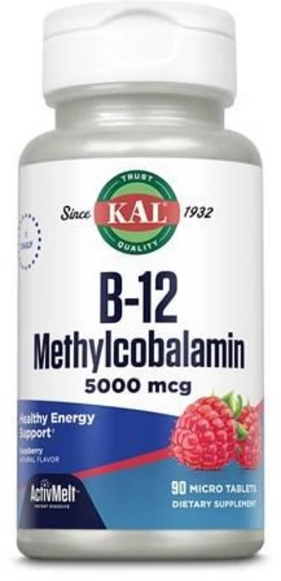 칼 비타민 B12 메틸코발라민 빠른용해 5000 mcg KAL B-12 Methylcobalamin, 1개 - 쿠팡