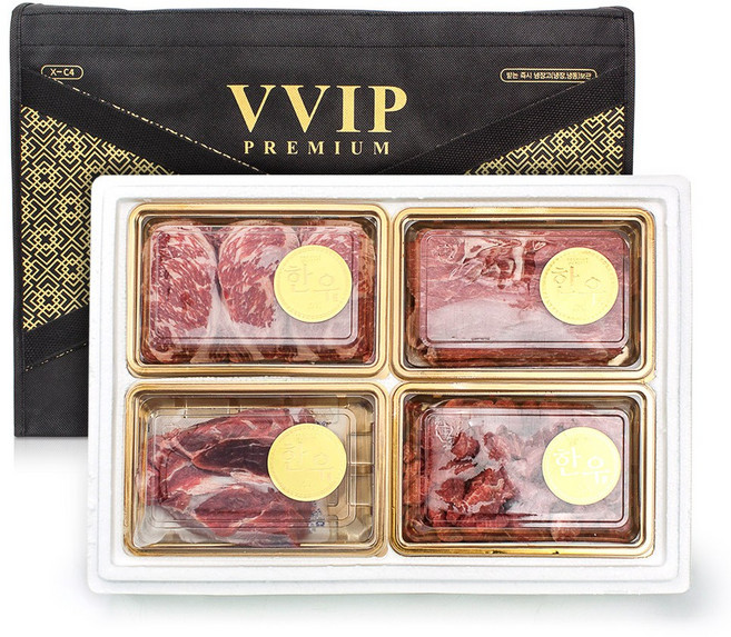 한우 1등급 모듬 소고기 선물 세트 1.6㎏ 등심 불고기 국거리 사태, 1개