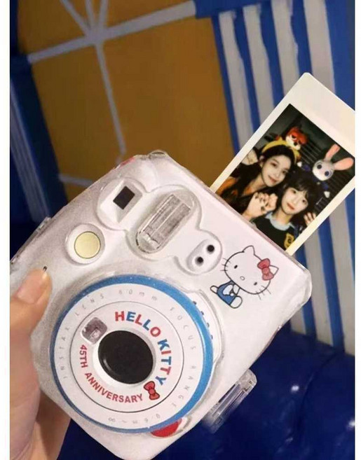 곰비임비 즉석카메라 사진기 즉석사진 빈티지카메라, 1개, 피콕 블루 256GB(10만장)
