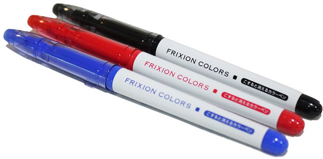 일제 파이롯트 열펜 (굵은심)/색상별 선택/열에 지워지는 펜, 빨강색, 1개