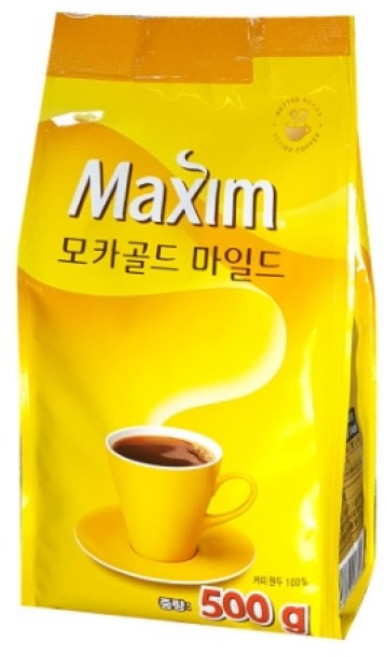 맥심 모카골드 마일드 원두커피믹스, 1개, 4개입, 500g
