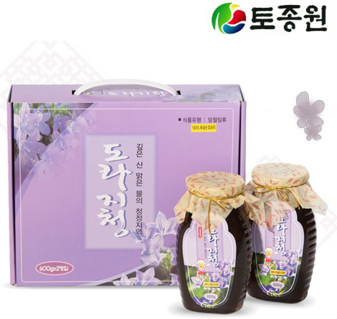 가평잣한과 도라지청세트 600gx2(1.2kg), 2개, 600g