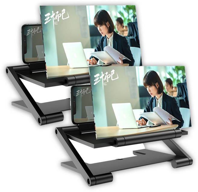 헬스와미 스마트폰 화면 확대 스크린 확대경 돋보기, 화이트 1개, 1개