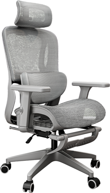 Xpanse 人體工學椅 009 居家電腦椅 6D仿生扶手 加大加寬科技涼感 可躺電競椅久坐撐腰椅, X9-植絨網布-太空底盤