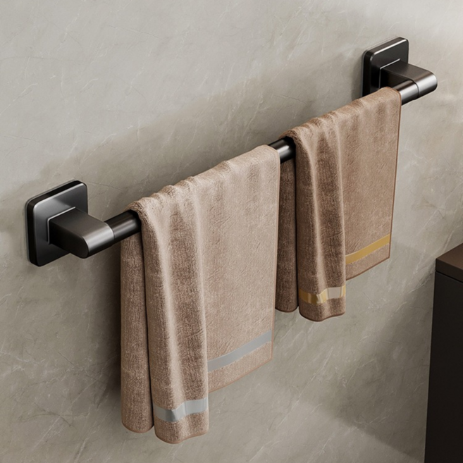 헤인느 튼튼한 무타공 욕실 수건걸이 화장실 수건거치대, 50cm, 1개