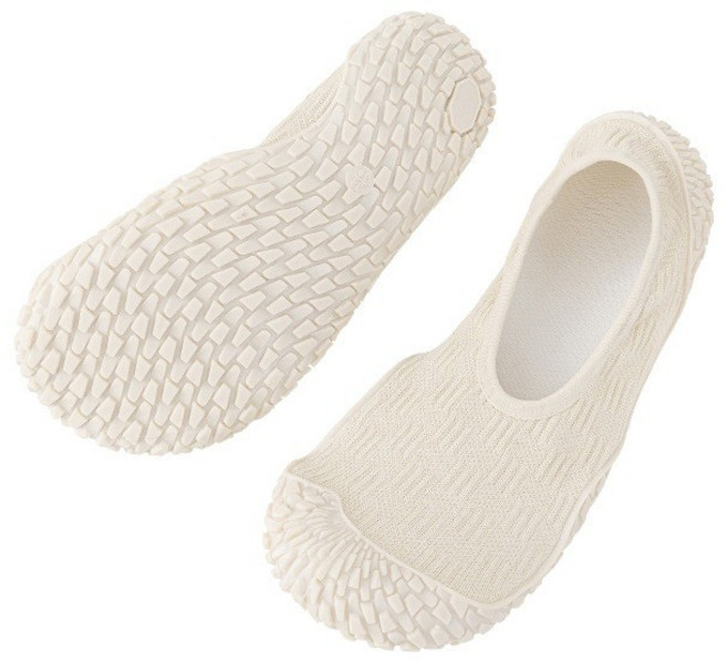 室內健身運動鞋 女家用軟底輕便居家跳操軟輕健身跳繩瑜伽鞋訓練, 米色,36-37, 1個