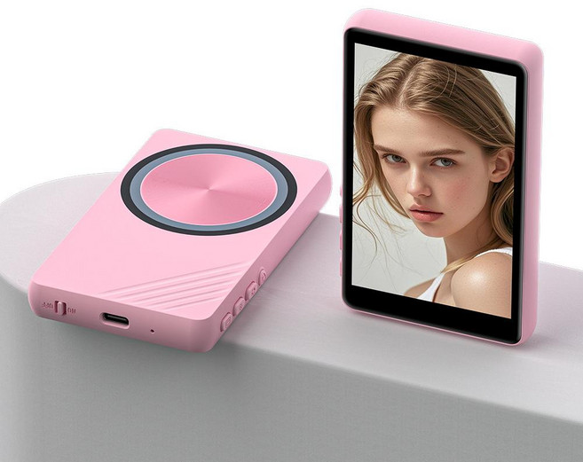 셀카모니터 미러링 라이브 촬영 카메라 셀피 여행 vlog 사진 맥세이프 생방송, 1개, 핑크 C91 촬영 버튼 포함