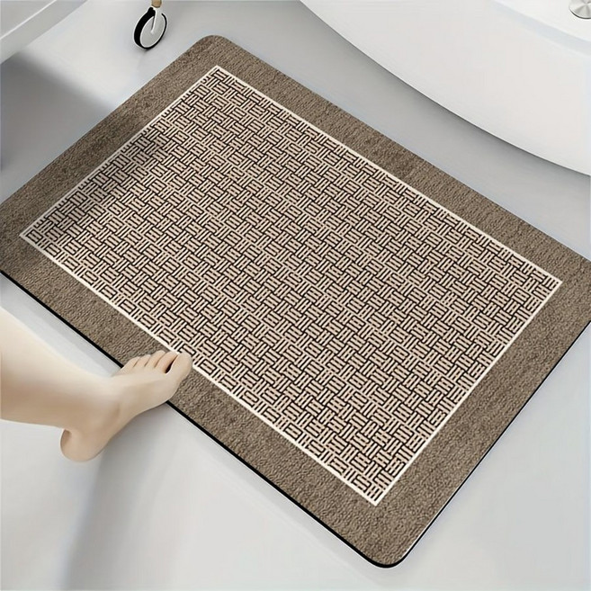 숲과사람들 모던 클래식 규조토 욕실 주방 발매트, 모던그리드