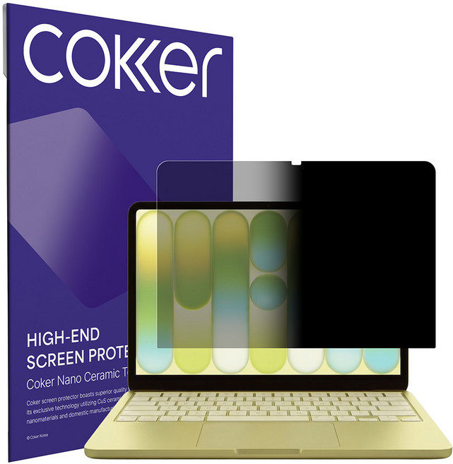 코커 직장인필수 맥북 네오 사생활 보호필름 접착식 블루라이트차단, 1개